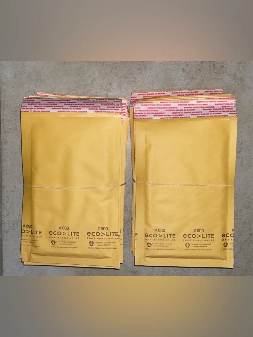20 Yellow small Bubble Mailers